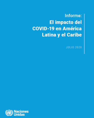 Portada de Informe: El impacto del COVID-19 en América Latina y el Caribe