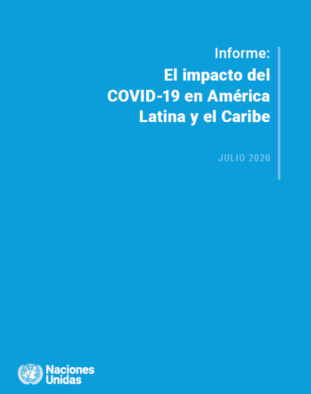 Portada de Informe: El impacto del COVID-19 en América Latina y el Caribe